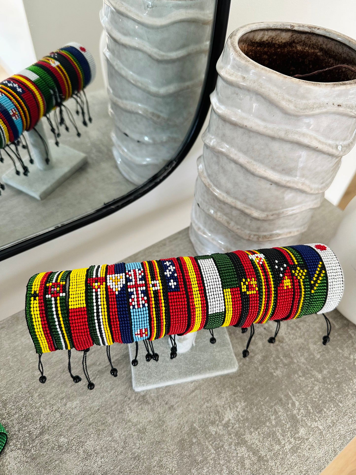 “Other World Flags” - Beaded Bracelets