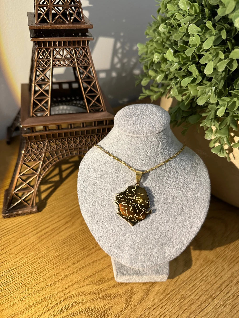 Sierra Leone - Map Necklace
