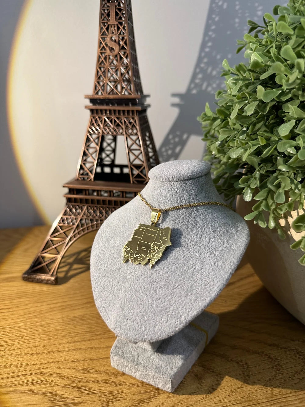 Sudan - Map Necklace