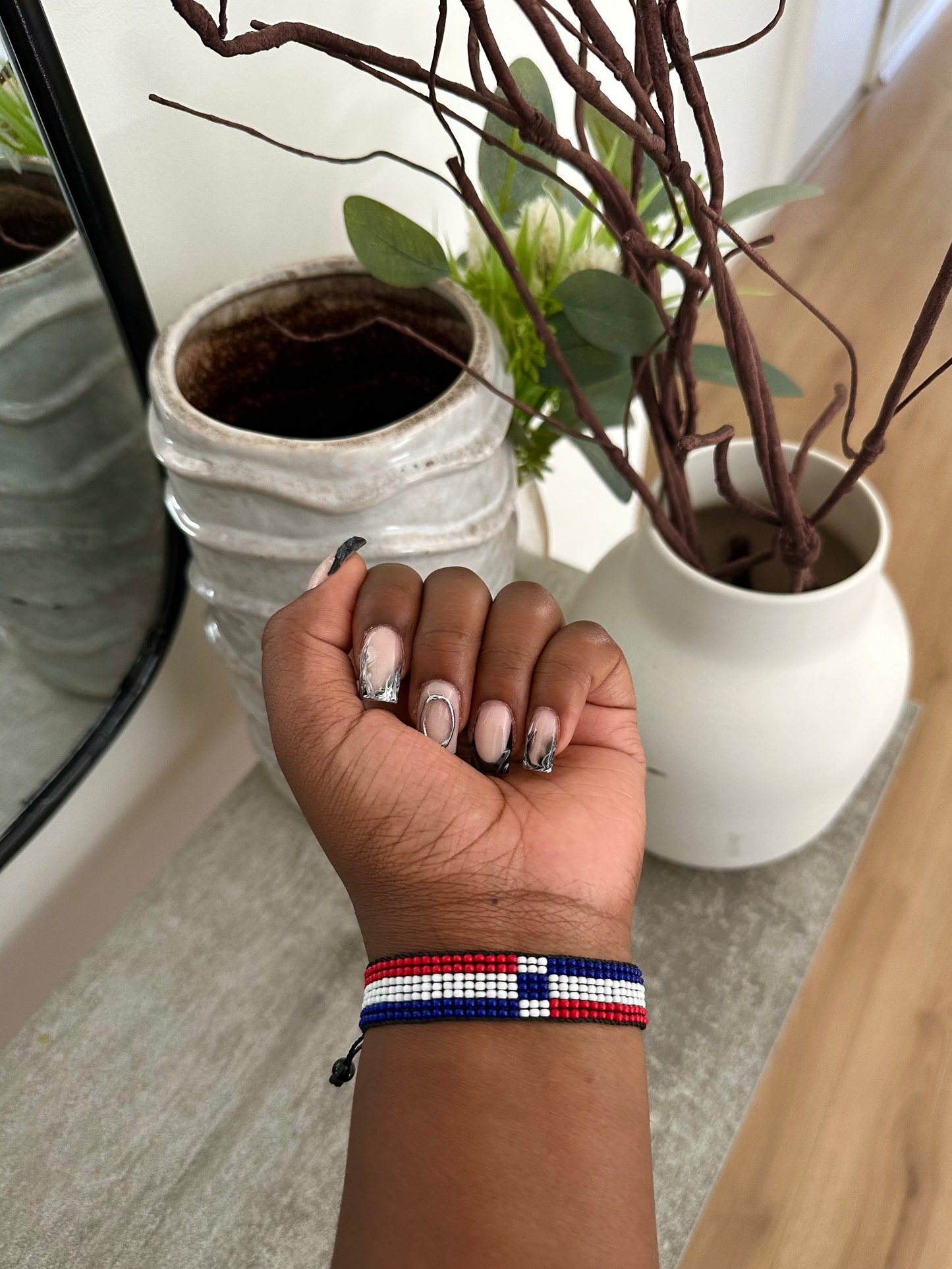 Dominican Republic - Adjustable Flag Bracelet