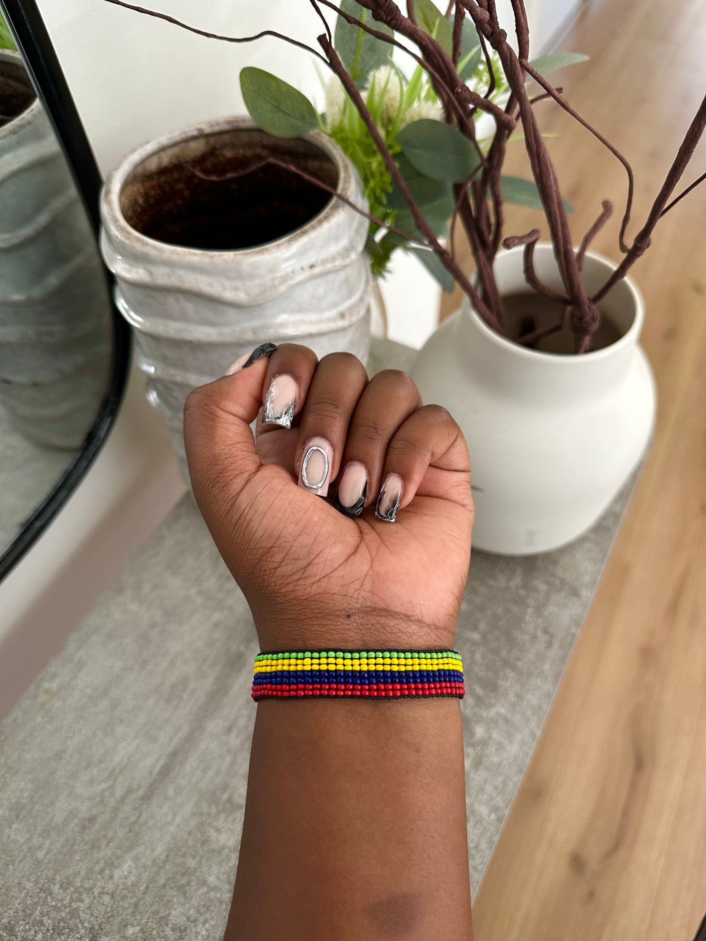 Mauritius - Adjustable Flag Bracelet
