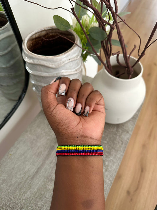 Mauritius - Adjustable Flag Bracelet