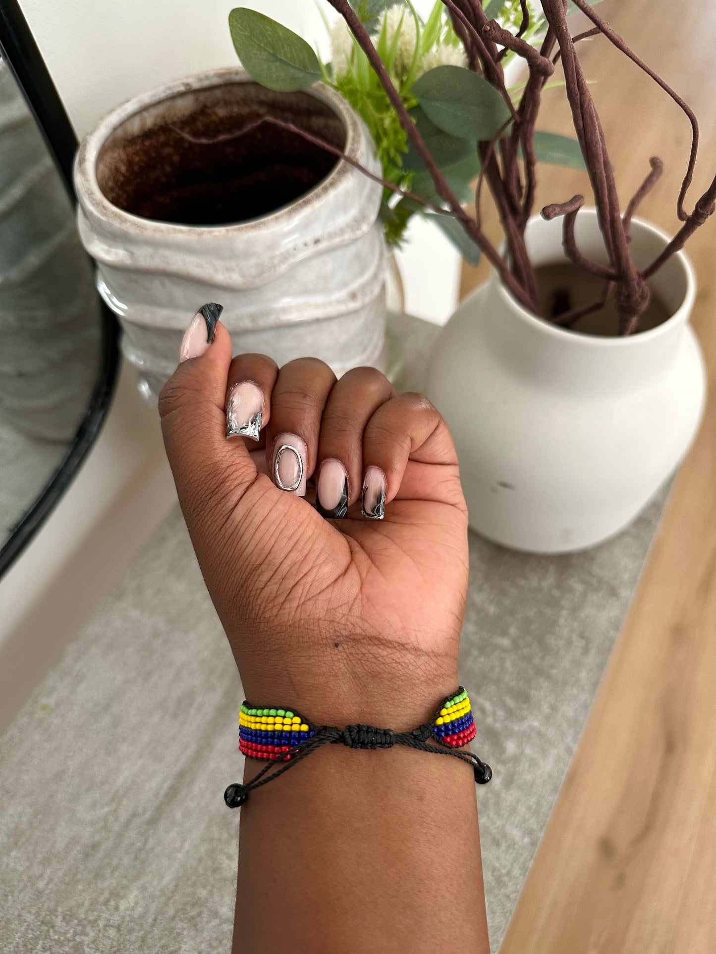 Mauritius - Adjustable Flag Bracelet