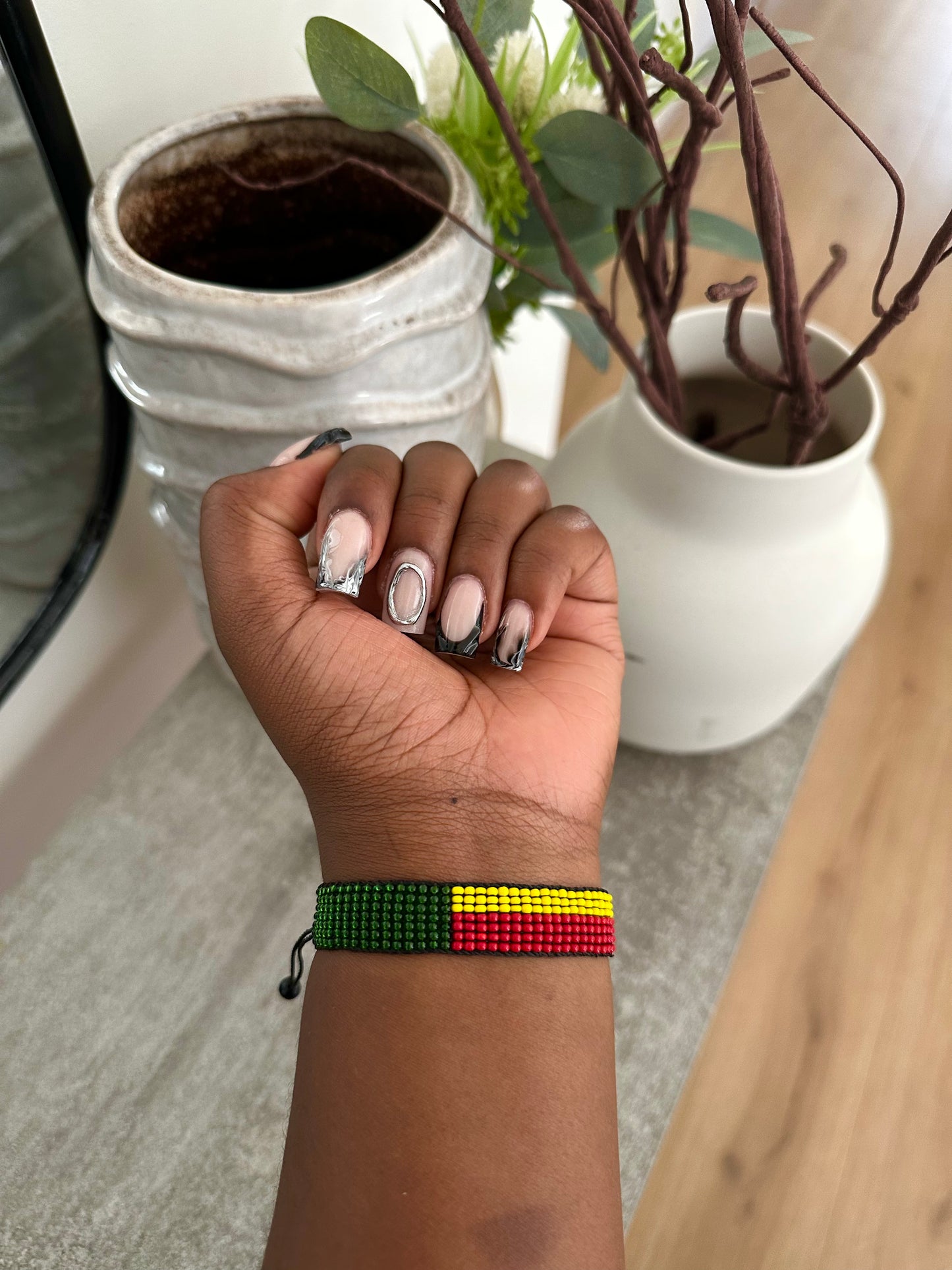 Benin - Adjustable Flag Bracelet