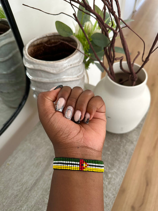 Mozambique - Adjustable Flag Bracelet