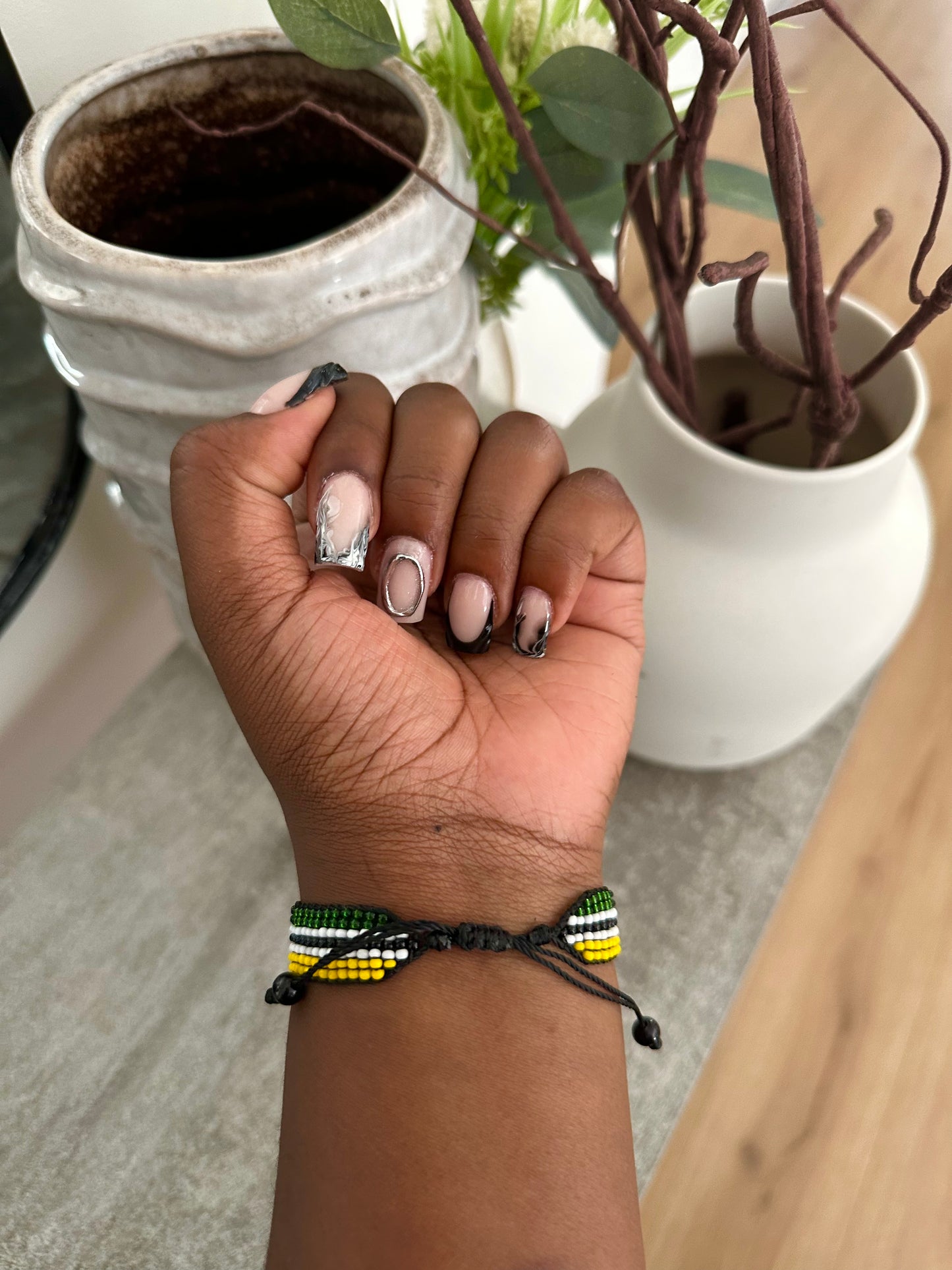 Mozambique - Adjustable Flag Bracelet