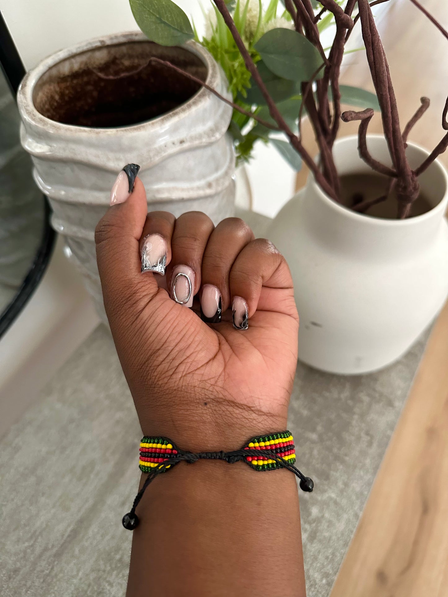 Zimbabwe - Adjustable Flag Bracelet