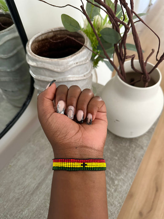 Ghana - Adjustable Flag Bracelet