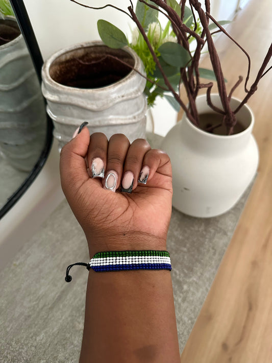 Sierra Leone - Adjustable Flag Bracelet
