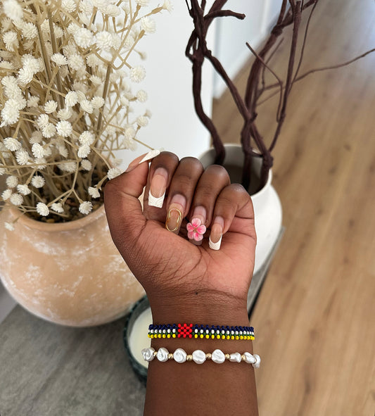 Central Africa - Slim Beaded Bracelet