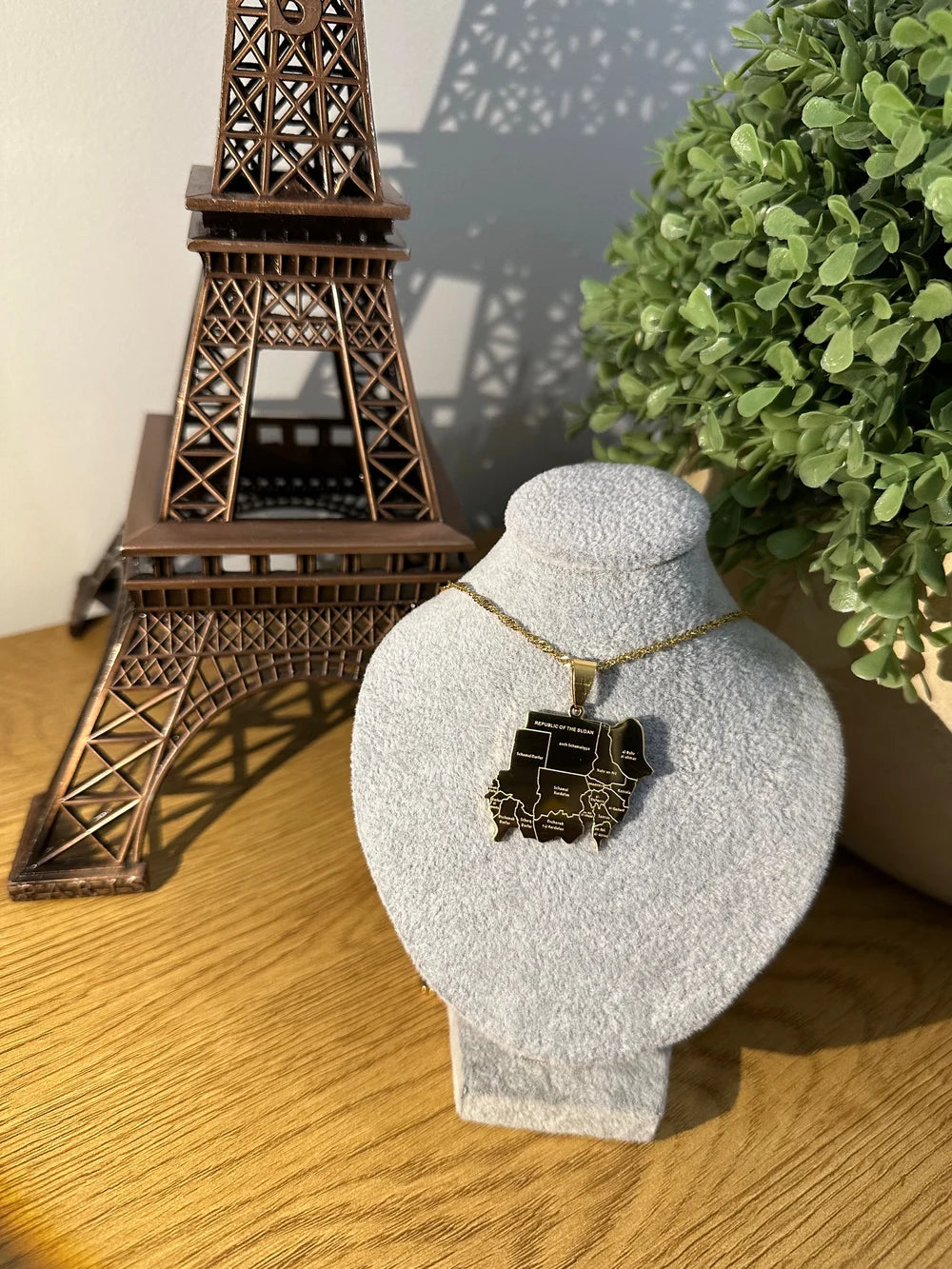 Sudan - Map Necklace